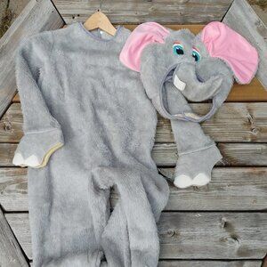 CUTE Vintage ELEPHANT Costume RUBIE'S with Elephant head Size Small
